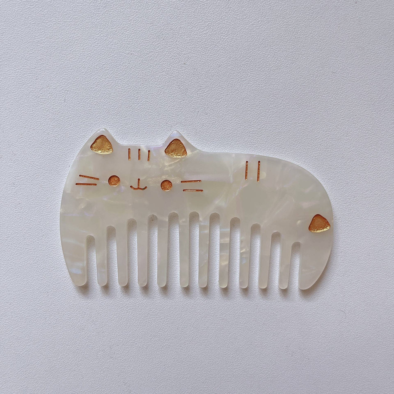 Cute Cat Tortoise Mini Wide Tooth Comb Eco-Friendly