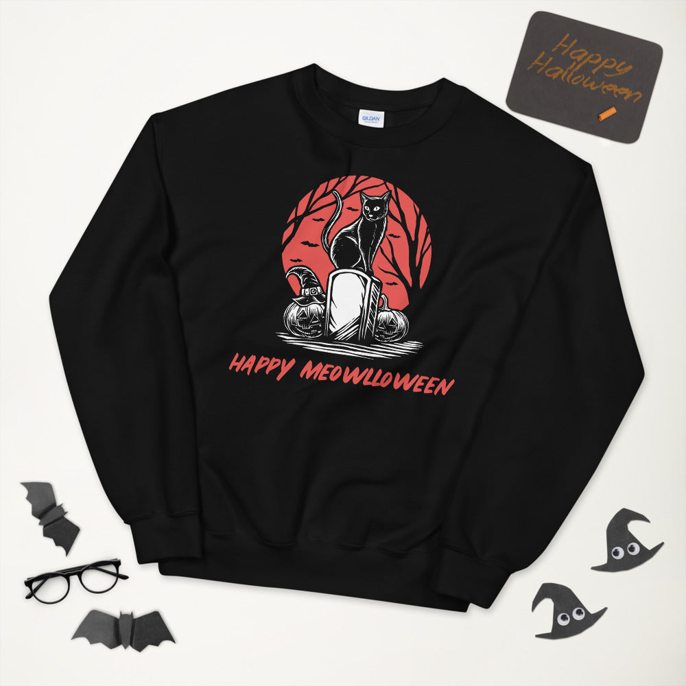 Happy Meowlloween Unisex Sweatshirt