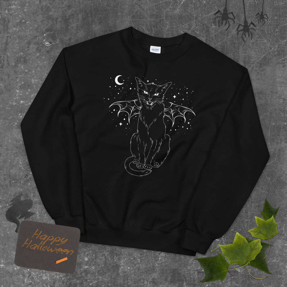 Halloween Cat Unisex Sweatshirt