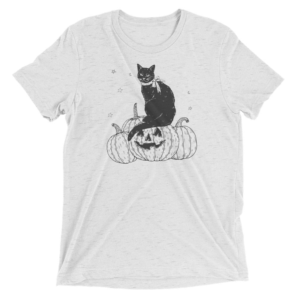 Pumpkin Cat Halloween Unisex Tee